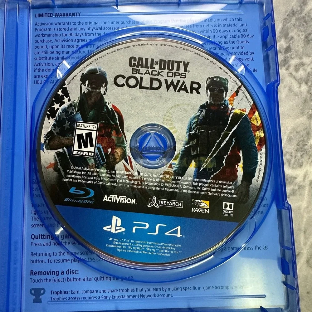 PS4 Play Station 4 Call of Duty Black Ops Cold War